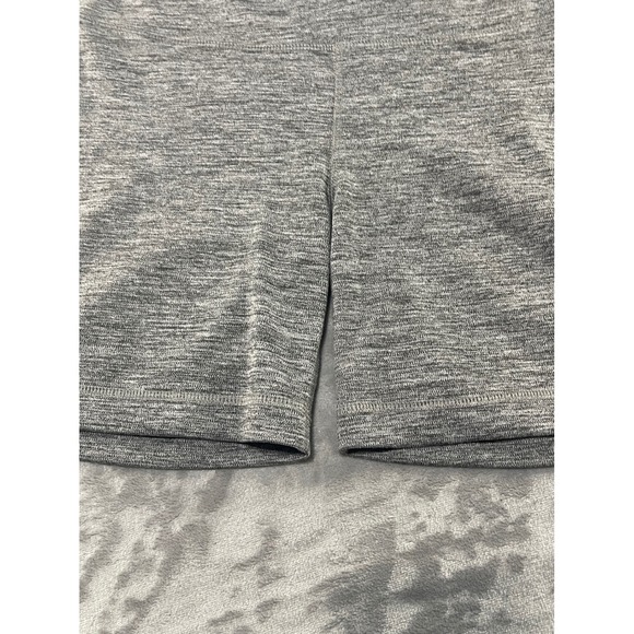 Zelos Womens Gray Heathered High Waist Athletic Bike Shorts - Size M - Picture 2 of 8